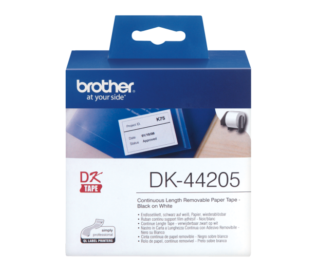 Brother Taśma ciągła papierowa usuwalna 62mm (DK44205) - 393720 - zdjęcie 2
